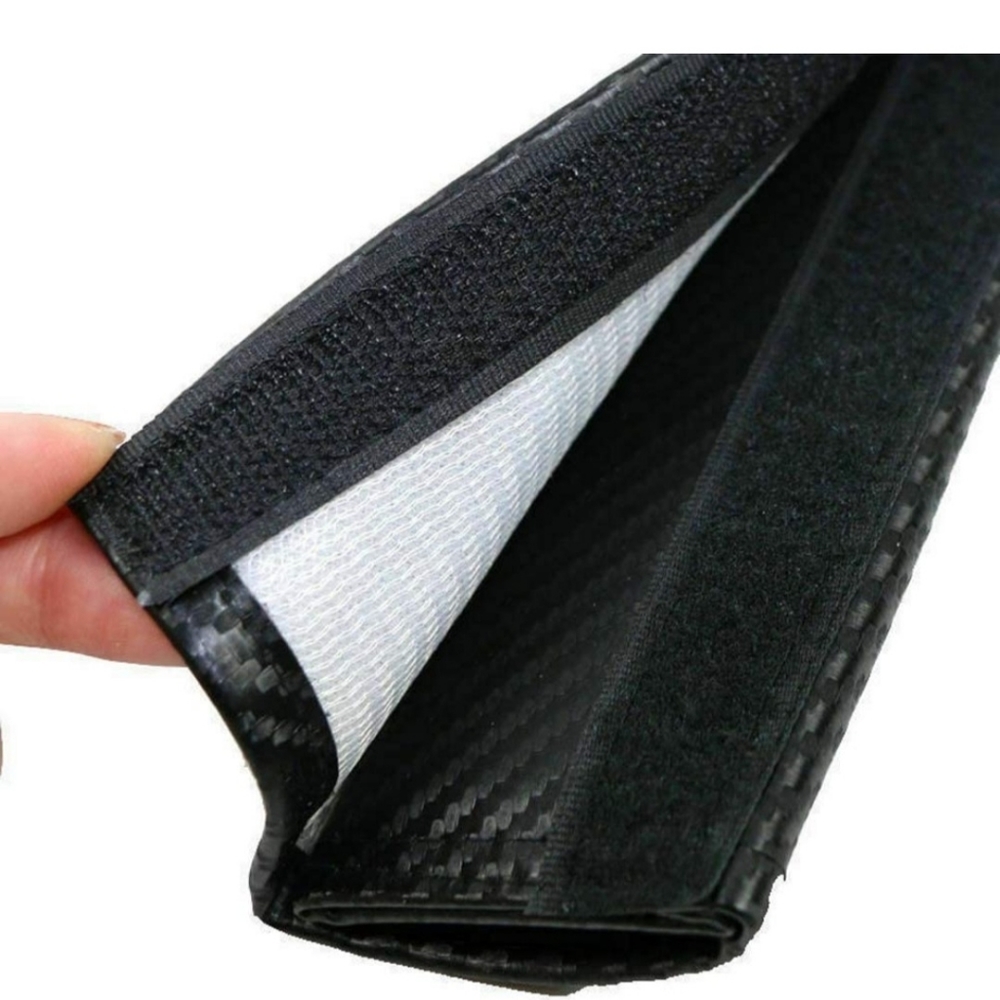 2 new GMC csrbon fiber car seat belt cushioned pads - Picture 4 of 5